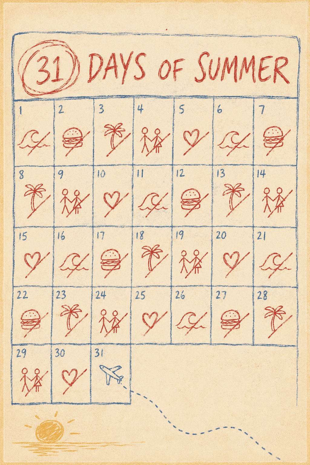(31) Days of Summer poster